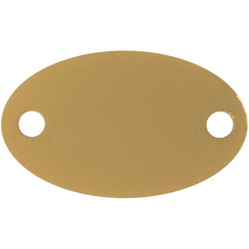 Шильдик металлический Alfa Oval, золотистый