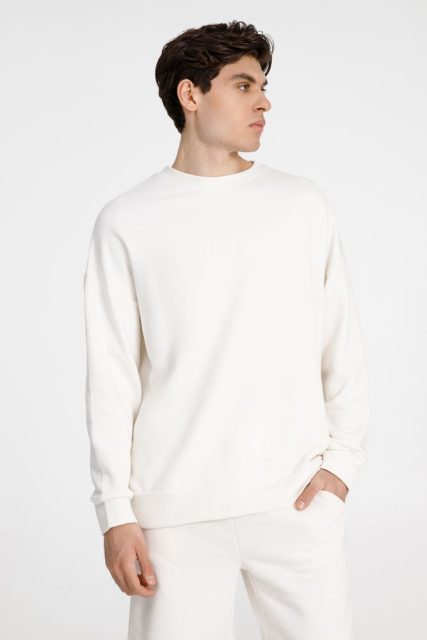 Свитшот унисекс S2, молочно-белый