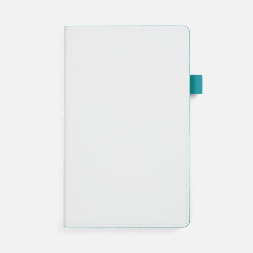 Ежедневник White Shall, недатированный, бело-бирюзовый