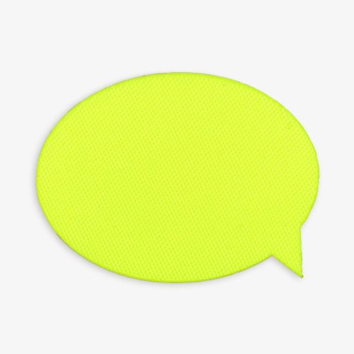 Наклейка тканевая Lunga Bubble, M, желтый неон