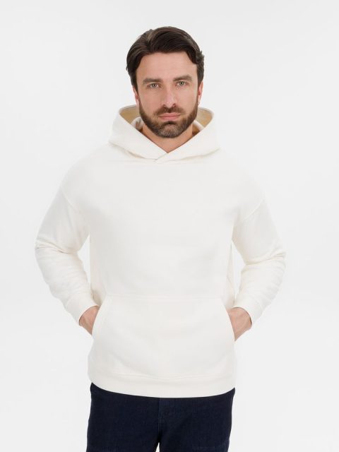 Худи оверсайз унисекс Snuggie, молочно-белое