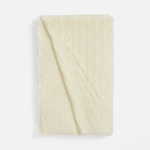 Плед Braidera, белый (молочный)