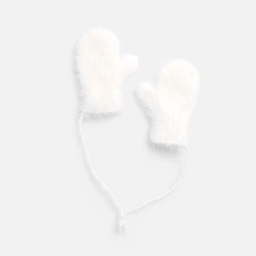 Подвеска на елку «Вьюжка», варежки, белая