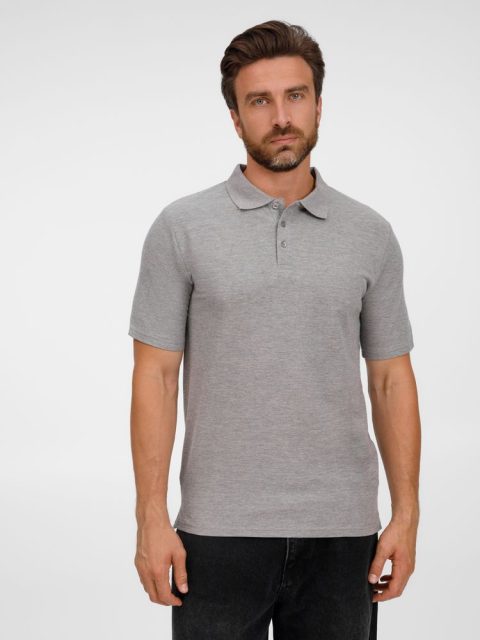 Рубашка поло унисекс Tervise, серый меланж