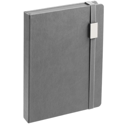 Ежедневник New Factor Metal, серый