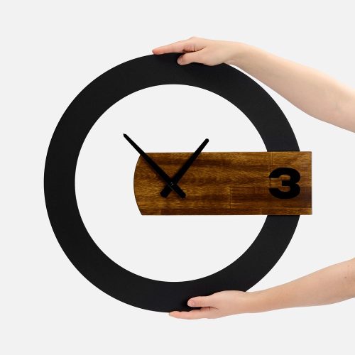 Часы TimeLord, черные с коричневым