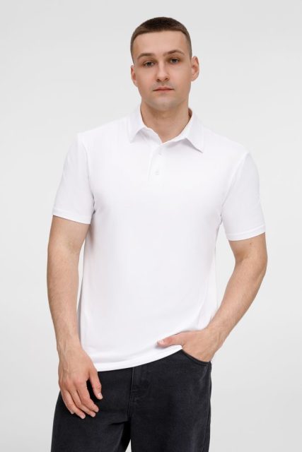 Рубашка поло унисекс Senti, белая