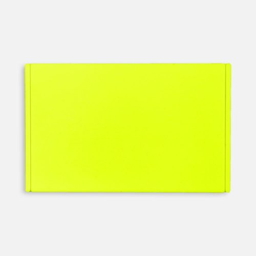 Лейбл из ПВХ Dzeta, ХL, желтый неон