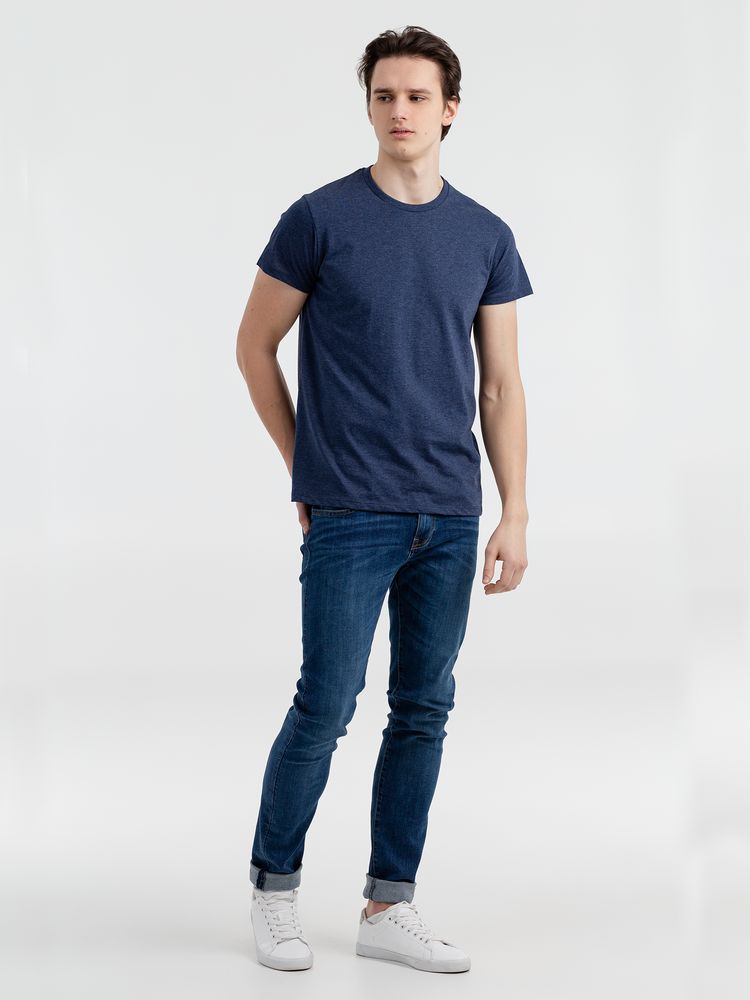 Футболка мужская Regent Fit 150, синий меланж — изображение 5