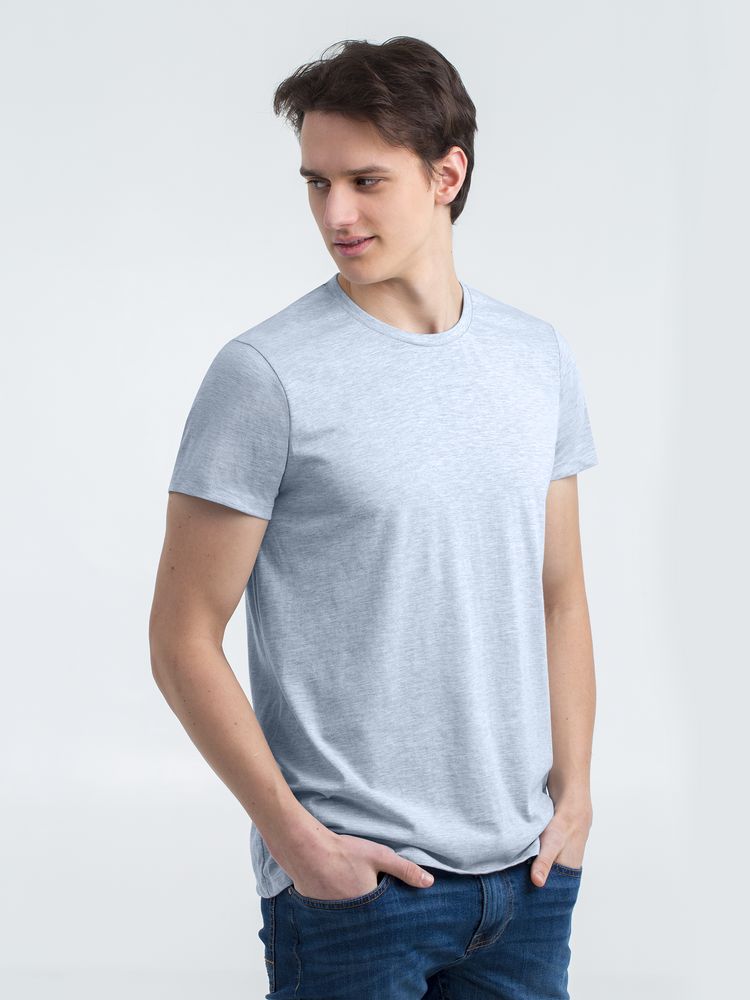Футболка мужская Regent Fit 150, голубой меланж — изображение 3
