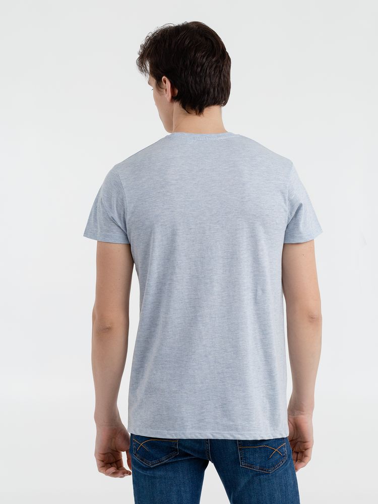 Футболка мужская Regent Fit 150, голубой меланж — изображение 4