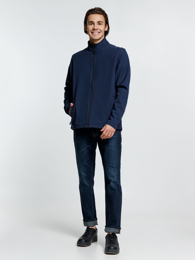 Куртка софтшелл мужская Race Men, темно-синяя — изображение 8