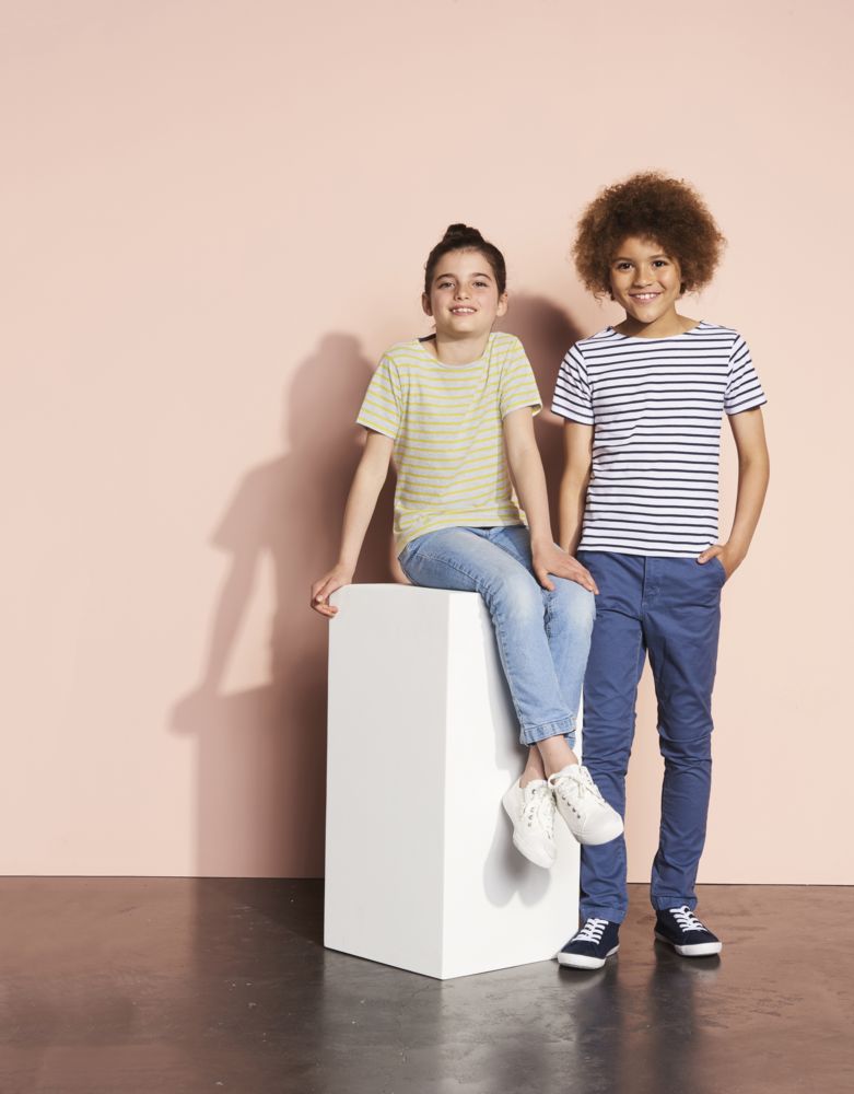 Футболка детская Miles Kids серый с желтым — изображение 5