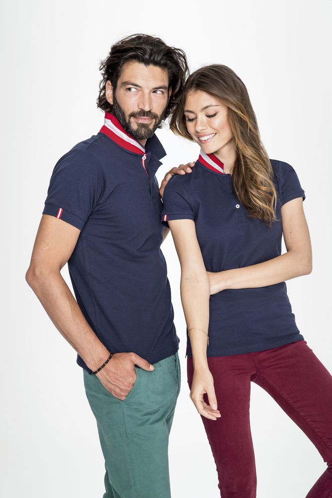 Рубашка поло Patriot Women, белая с черным — изображение 10