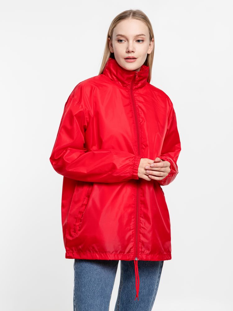 Ветровка унисекс Shift, красная — изображение 7