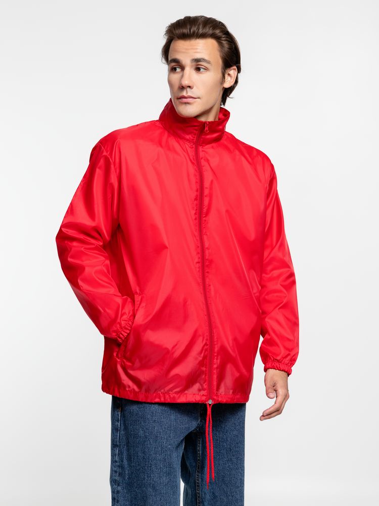 Ветровка унисекс Shift, красная — изображение 10