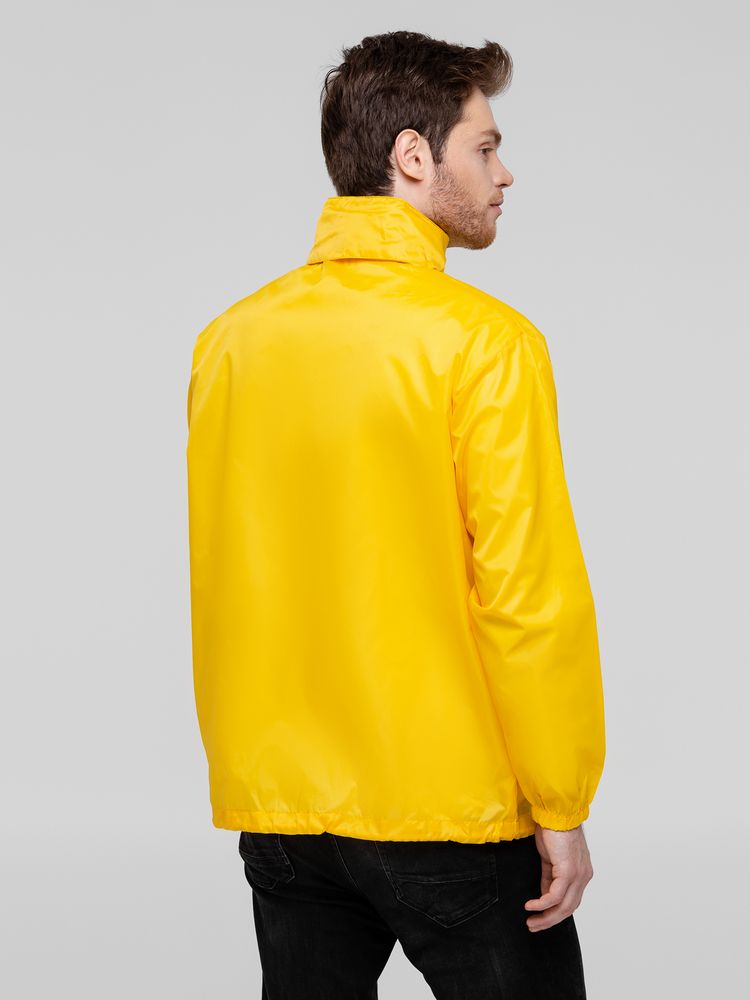 Ветровка унисекс Shift, желтая — изображение 7
