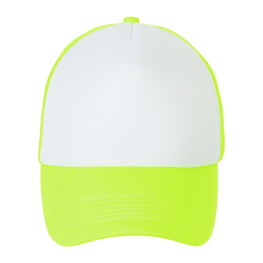 Бейсболка Bubble, желтый неон с белым — изображение 3