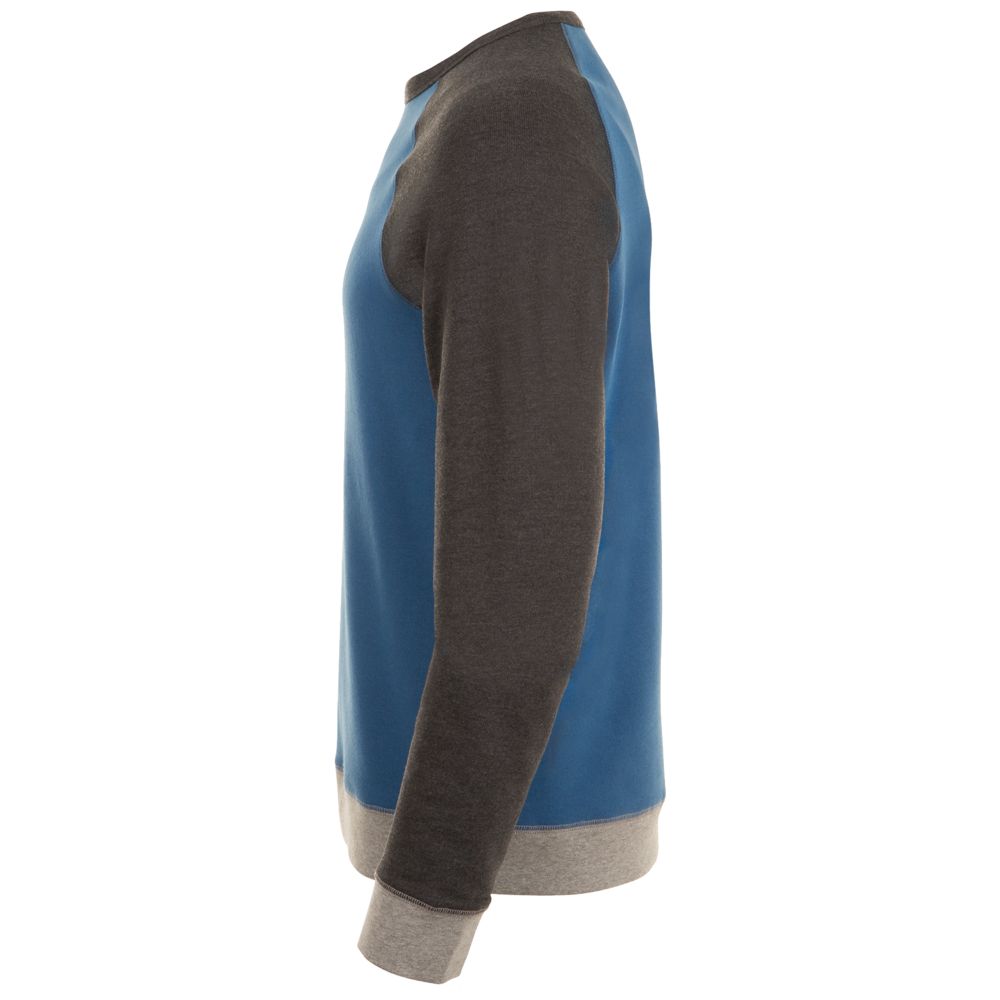 Толстовка унисекс Sandro, синяя с черным меланжем — изображение 4