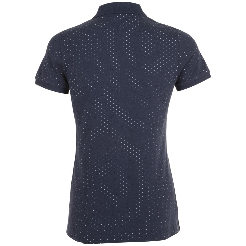 Рубашка поло женская Brandy Women, темно-синяя с белым — изображение 3