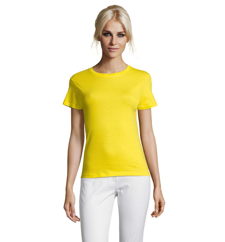 Футболка женская Regent Women, лимонно-желтая — изображение 5