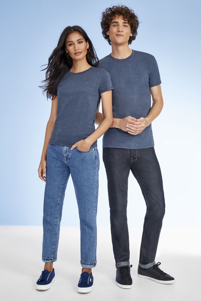 Футболка женская Imperial Fit Women, синий меланж — изображение 6