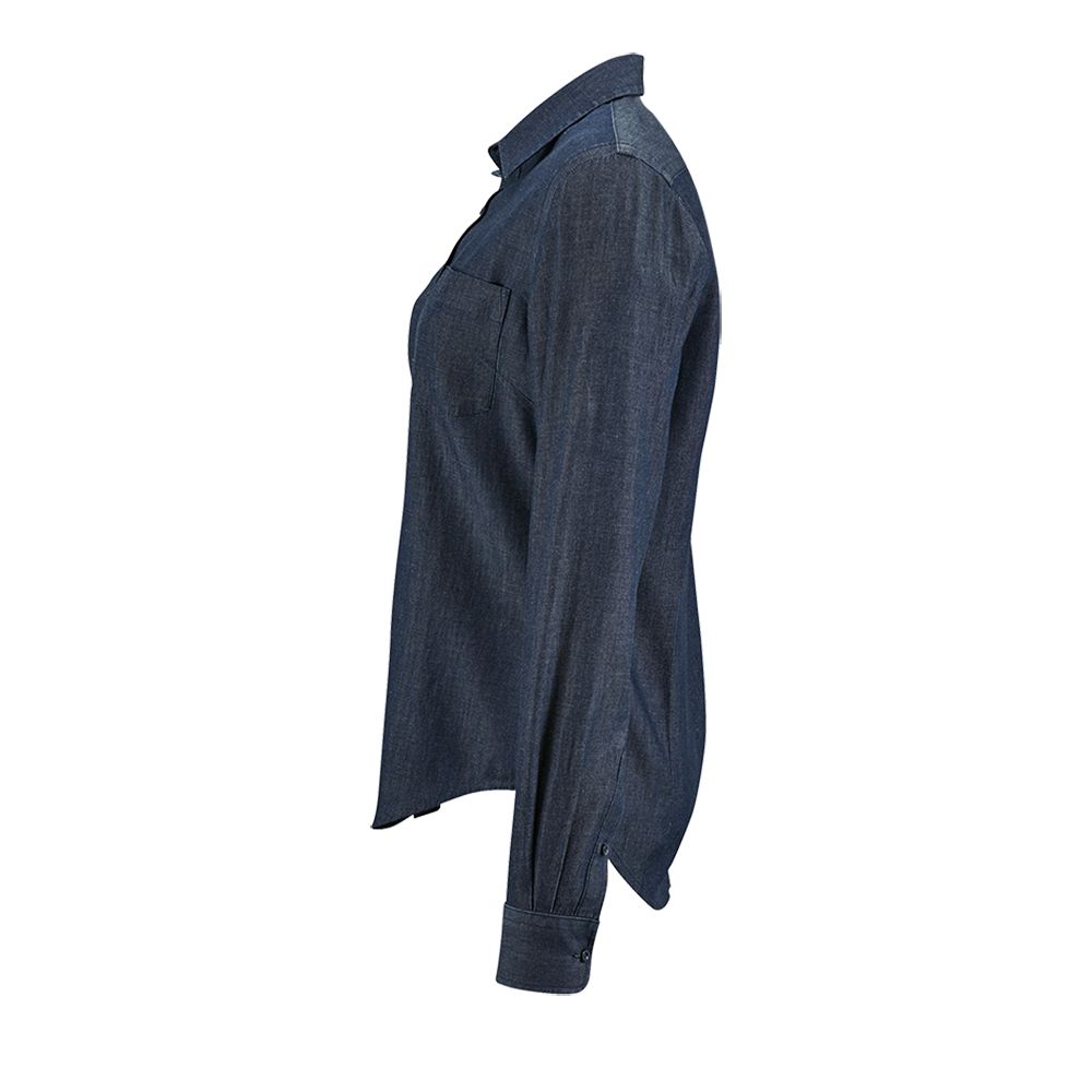 Рубашка женская Barry Women, синяя (деним) — изображение 5