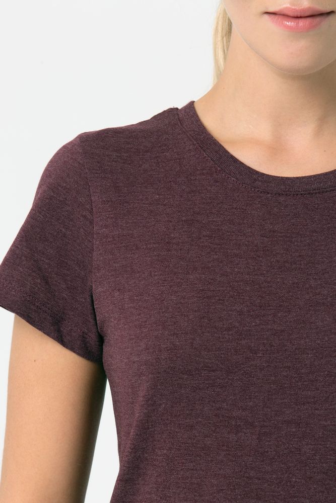 Футболка женская Regent Fit Women, бордовый меланж — изображение 7