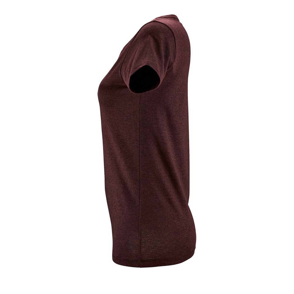 Футболка женская Regent Fit Women, бордовый меланж — изображение 4