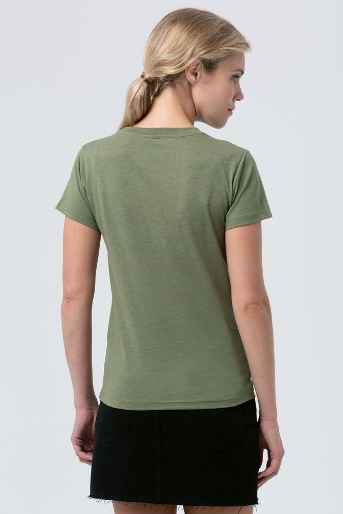 Футболка женская Regent Fit Women, меланж хаки — изображение 6