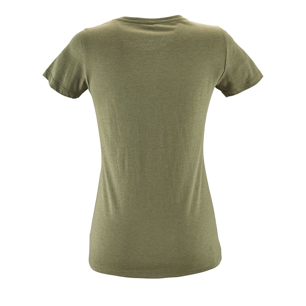 Футболка женская Regent Fit Women, меланж хаки — изображение 3