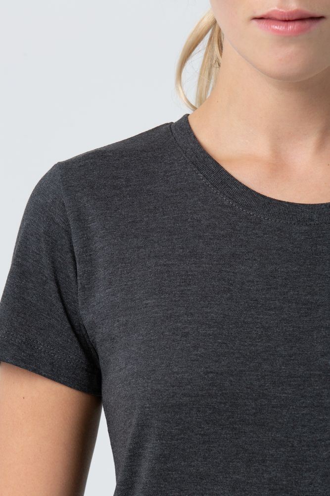 Футболка женская Regent Fit Women, черный меланж — изображение 7