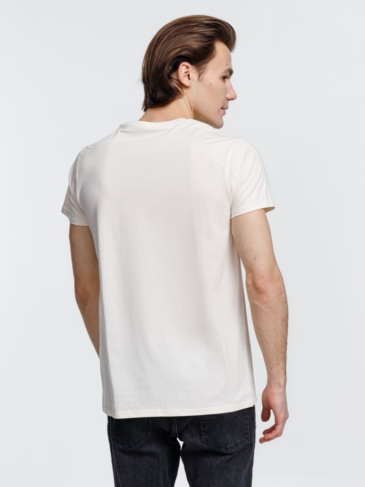 Футболка мужская Crusader Men, светло-бежевая (неокрашенная) — изображение 8