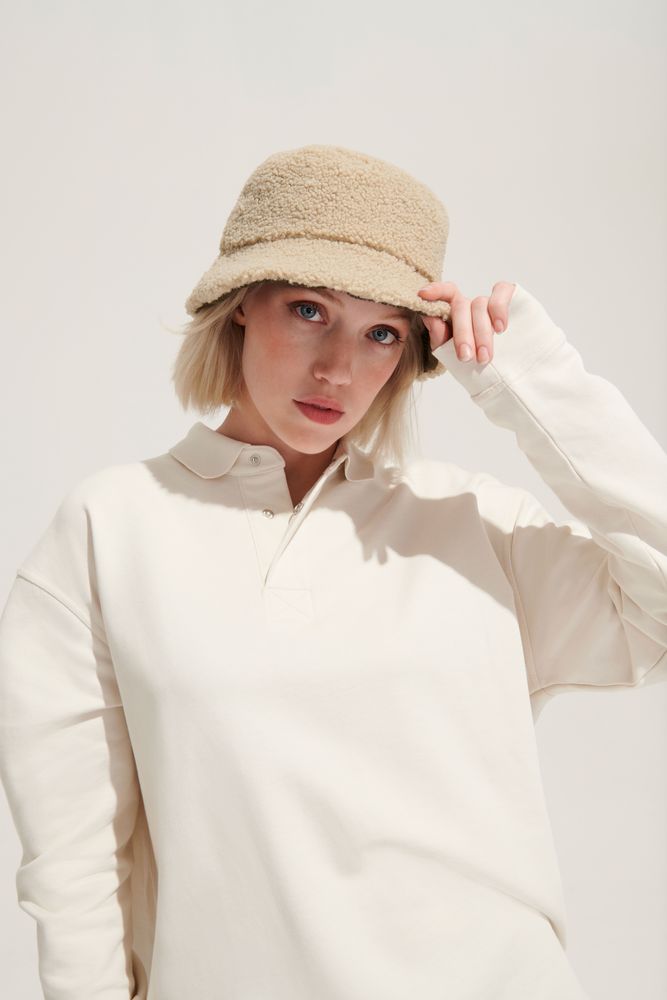 Панама Bucket двусторонняя утепленная, хаки с бежевым — изображение 8