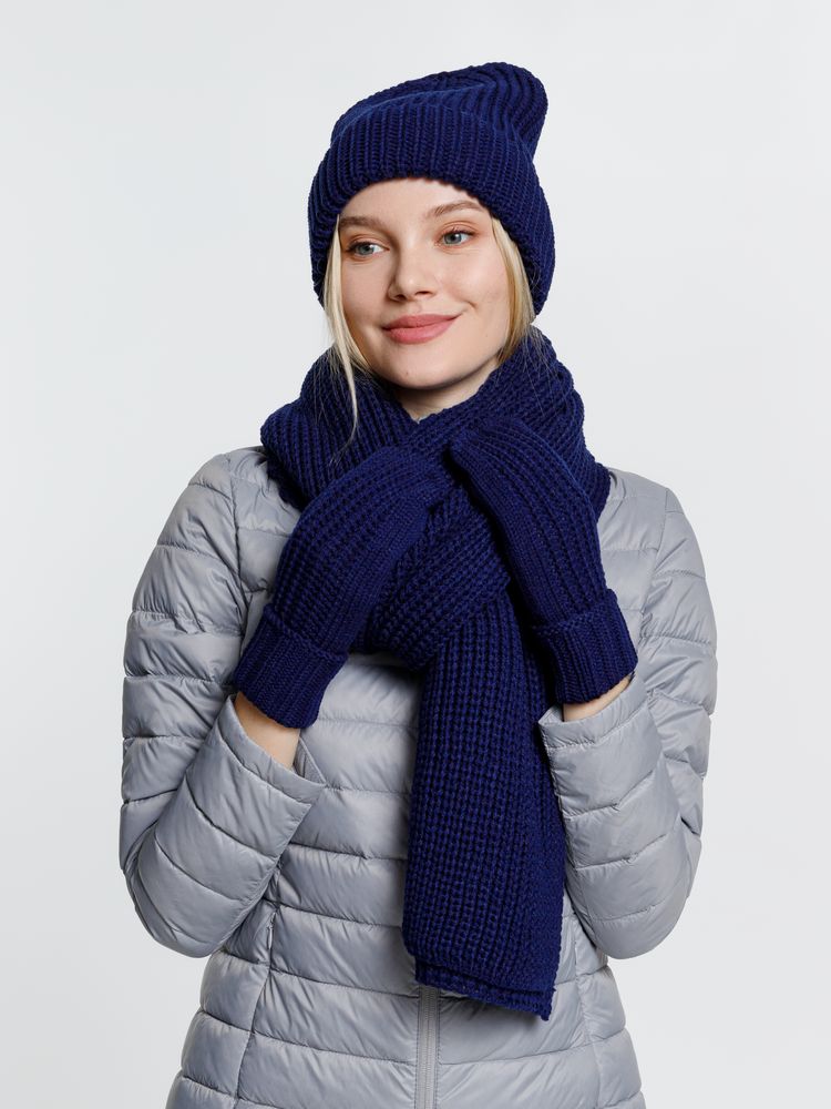 Шапка Nordkyn, темно-синяя — изображение 6