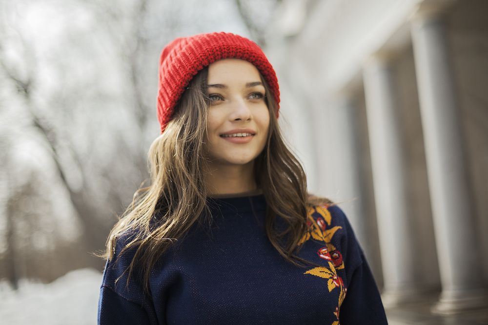 Шапка Nordkyn, глубокий красный — изображение 5