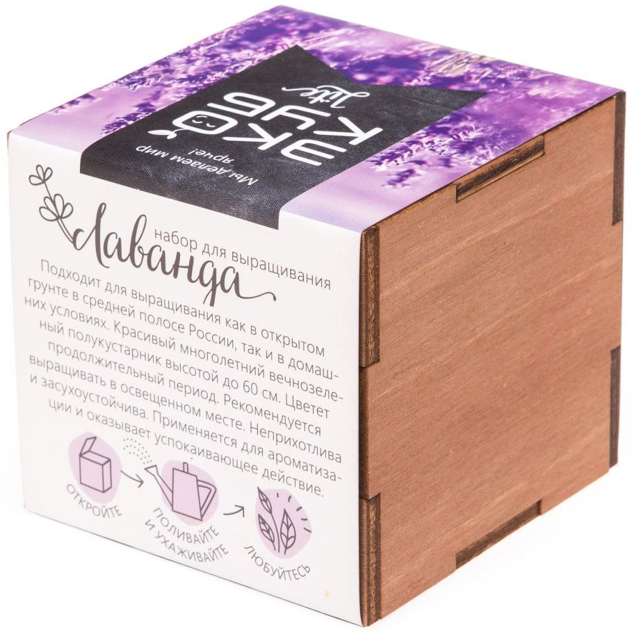 Набор для выращивания «Экокуб Lite», лаванда — изображение 6