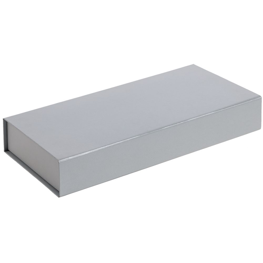 Коробка Planning с ложементом под набор с планингом, ежедневником и ручкой, серебристая — изображение 3