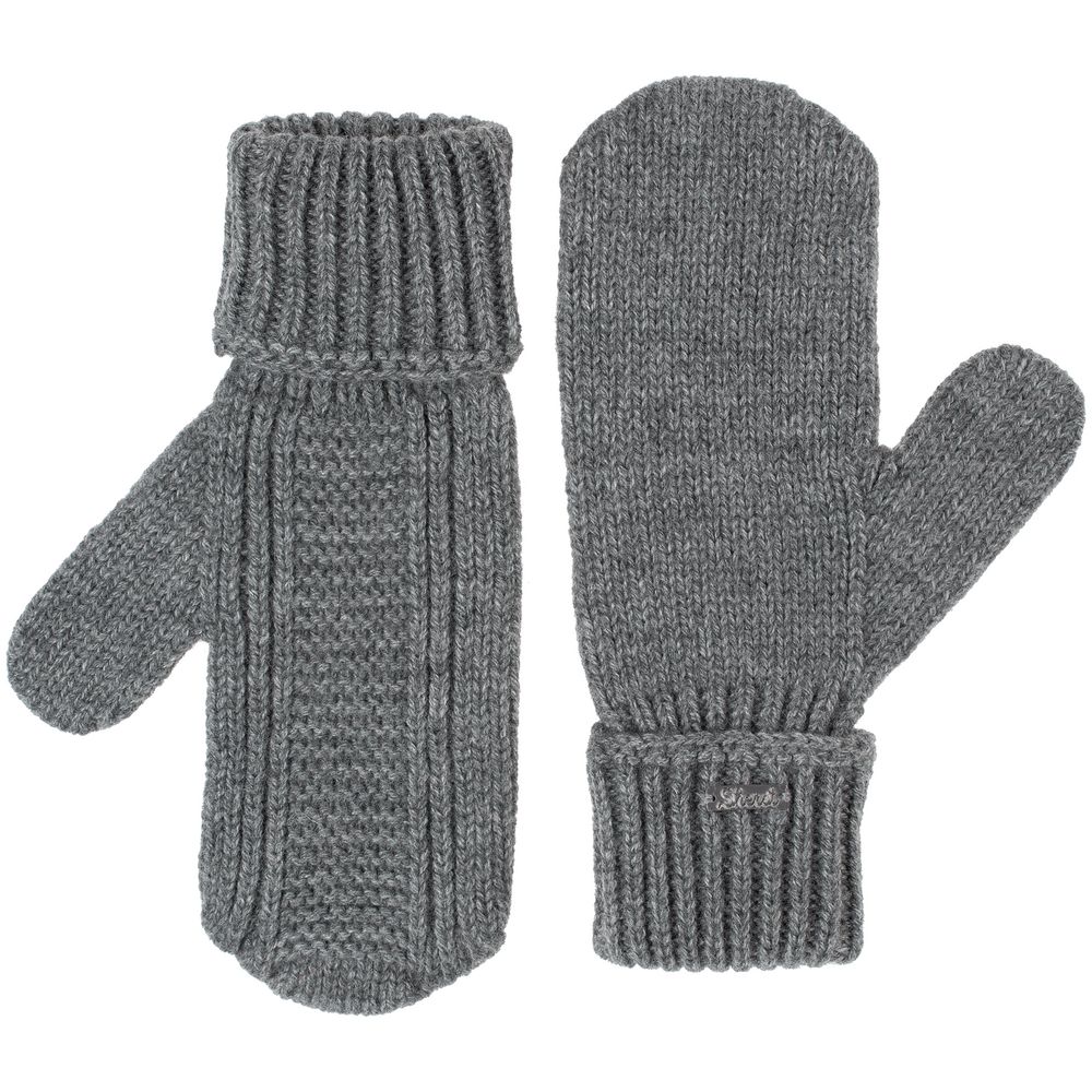 Варежки Brugge, серый меланж — изображение 3