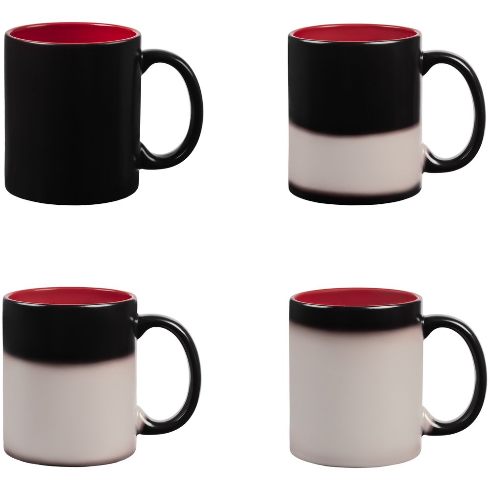 Набор из 6 кружек-хамелеонов On Display, красно-черный — изображение 6