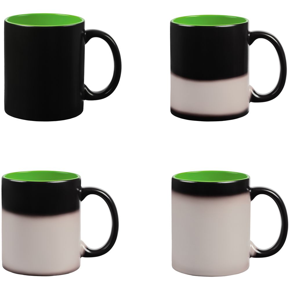 Набор из 6 кружек-хамелеонов On Display, зелено-черный — изображение 6