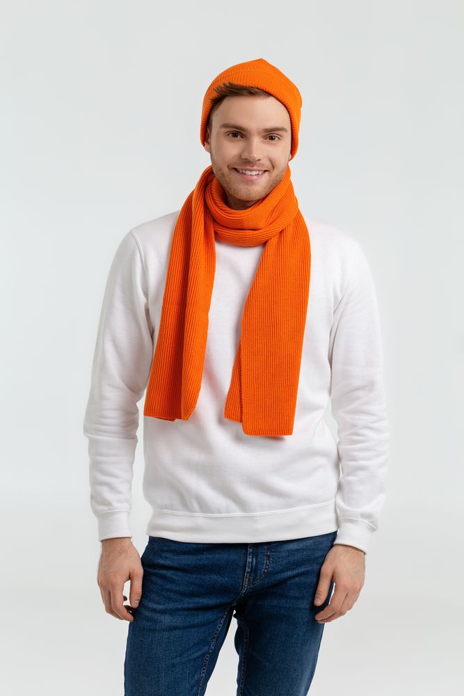 Шапка Life Explorer, оранжевая (апельсиновая) — изображение 8