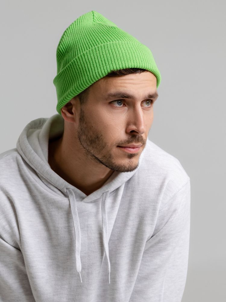 Шапка Life Explorer, зеленая (салатовая) — изображение 8