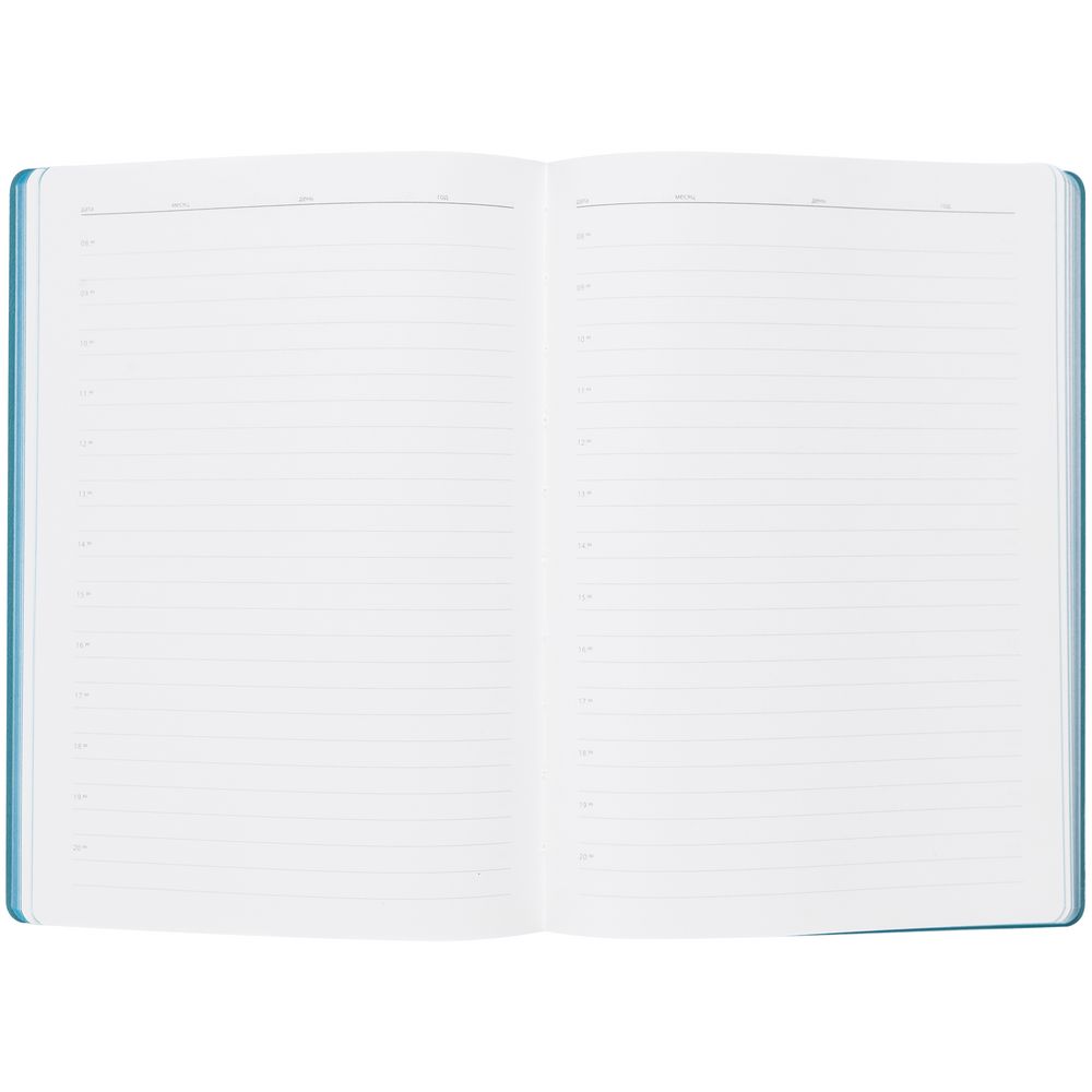 Ежедневник Flexpen, недатированный, серебристо-бирюзовый — изображение 11