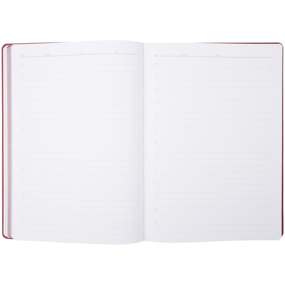 Ежедневник Flexpen, недатированный, серебристо-бордовый — изображение 10