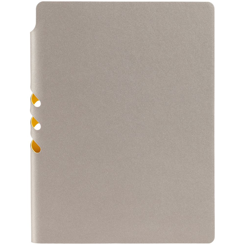 Ежедневник Flexpen, недатированный, серебристо-желтый — изображение 4