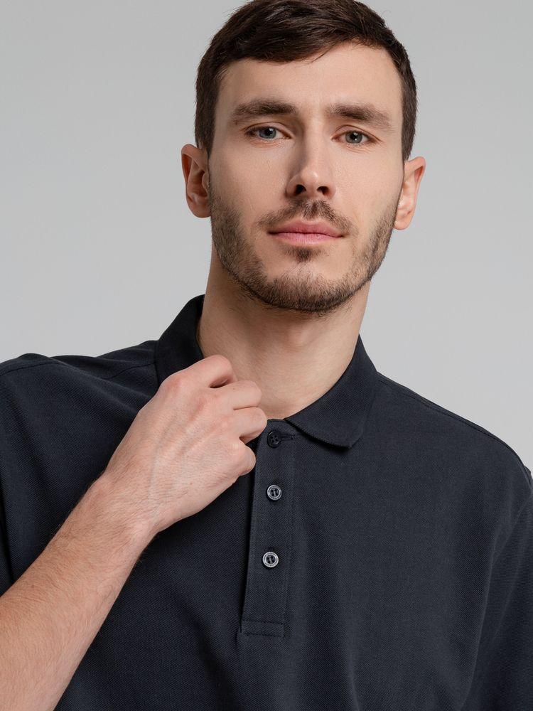 Рубашка поло мужская Neptune, темно-синяя — изображение 9