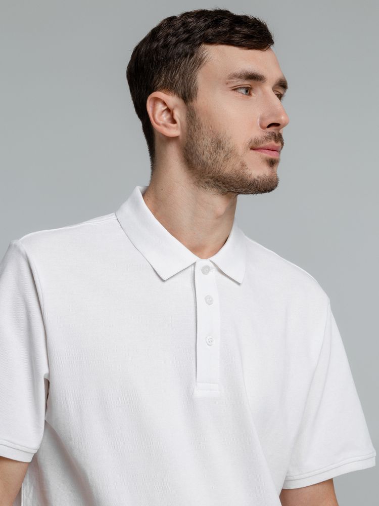 Рубашка поло мужская Neptune, белая — изображение 9