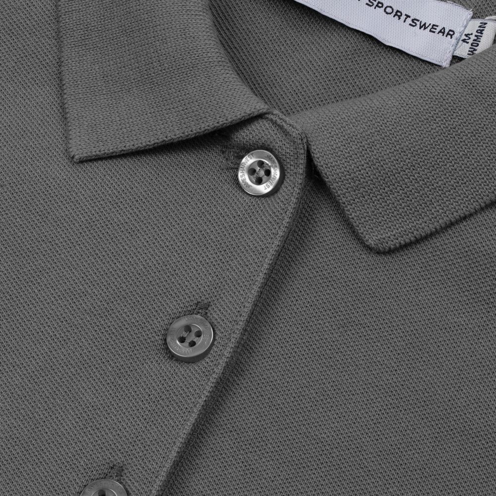 Рубашка поло женская Neptune, темно-серая — изображение 4