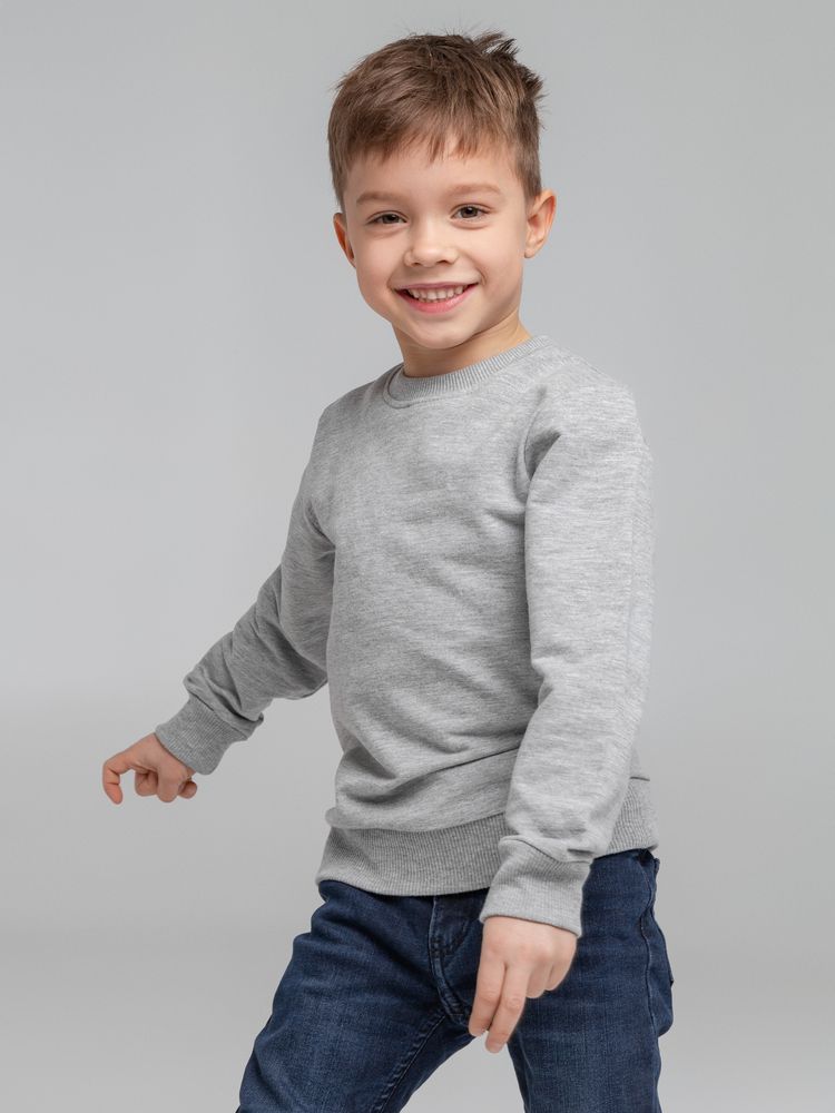 Свитшот детский Toima Kids 2.0, серый меланж — изображение 6